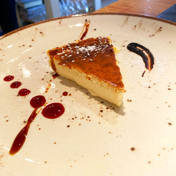 ¬ Tarta de queso.