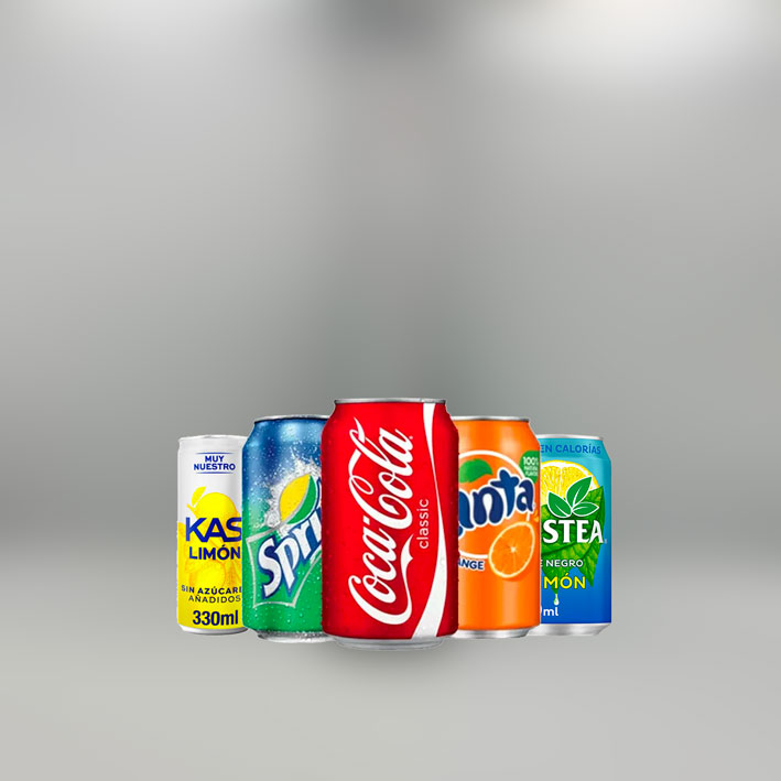 Refrescos con Azucar Lata 33cl.