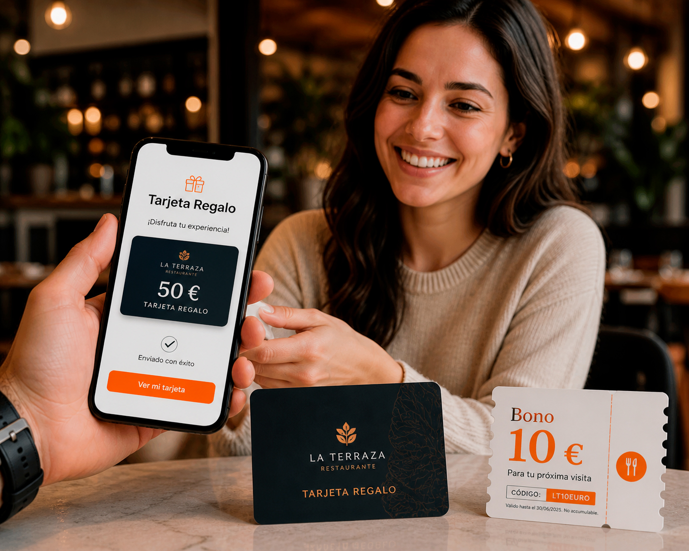 Tarjetas regalo y bonos digitales gestionados con Carta360